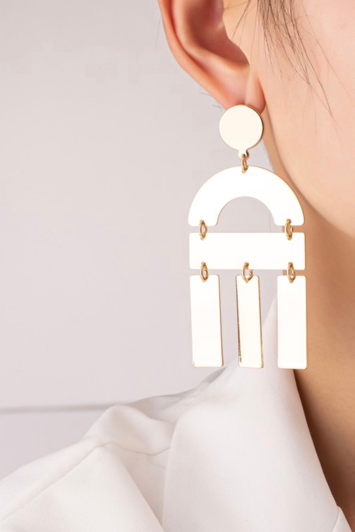 Gold Geo Earrings